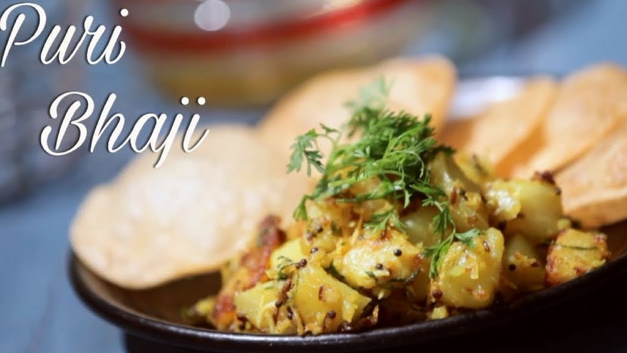 Puri Bhaji Recipe | How To Make Aloo Bhaaji & Puri | Potato Sabzi & Puri Recipe - Poori Bhaaji | India Food Network