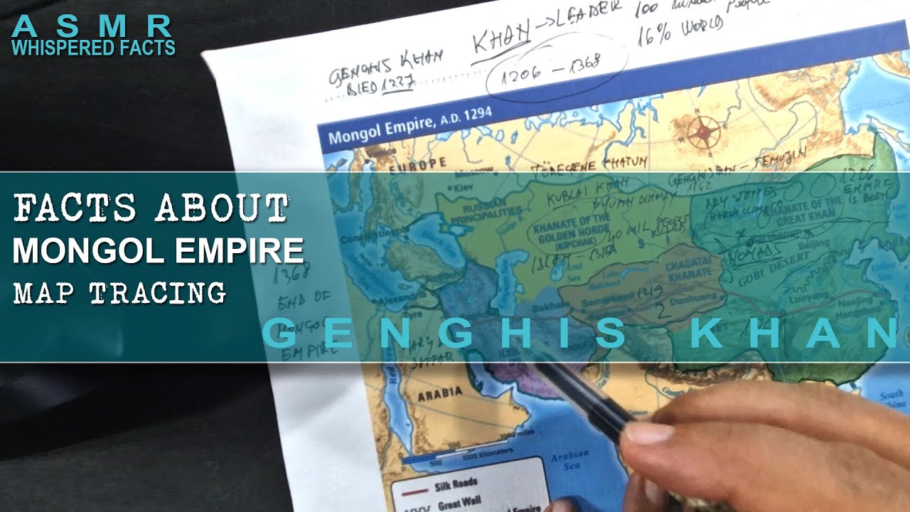 ASMR whispered facts: The Evolution of the MONGOL Empire with Map ...