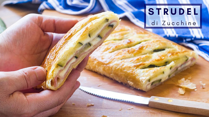 Strudel Salato di Zucchine Prosciutto e Formaggio | Ricetta Veloce con Pasta Sfoglia | 55Winston55