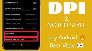 Change Density Pixels (DPI) of any Android | Notch Features | Better View 🔥