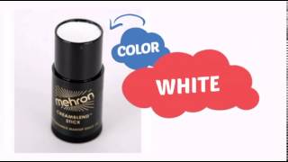 Mehron CreamBlend Stick Makeup - White (0.75 oz) - ClownAntics.com