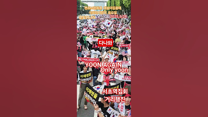 쩐튜브 한동훈 애송이 김용태 치조직  넥스트 토요일 순도 99.9%  윤어게인 온리윤 YOONAGAIN onlyyoon 저항한다 서초역집회 거리행진  2025년 6월21일 120