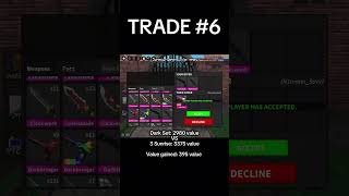 Downgrading Dark Set for Crazy Overpay! || Roblox Murder Mystery 2 (MM2) #murdermystery2 #mm2