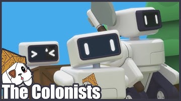 A Robot City Building Game! Lets Play The Colonists Game
