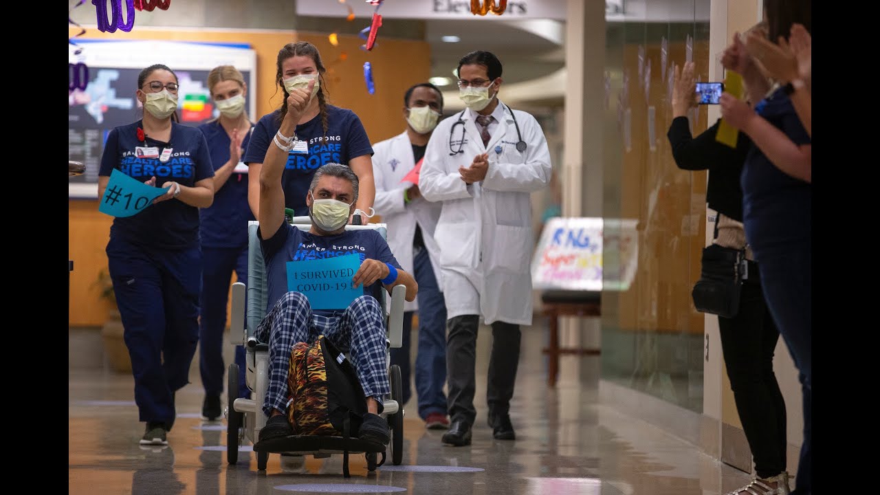Banner Baywood Medical Center's 100th COVID19 survivor discharged from