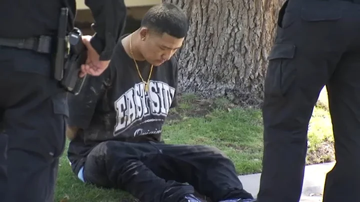 Fresno police catch suspect after he falls out of ...