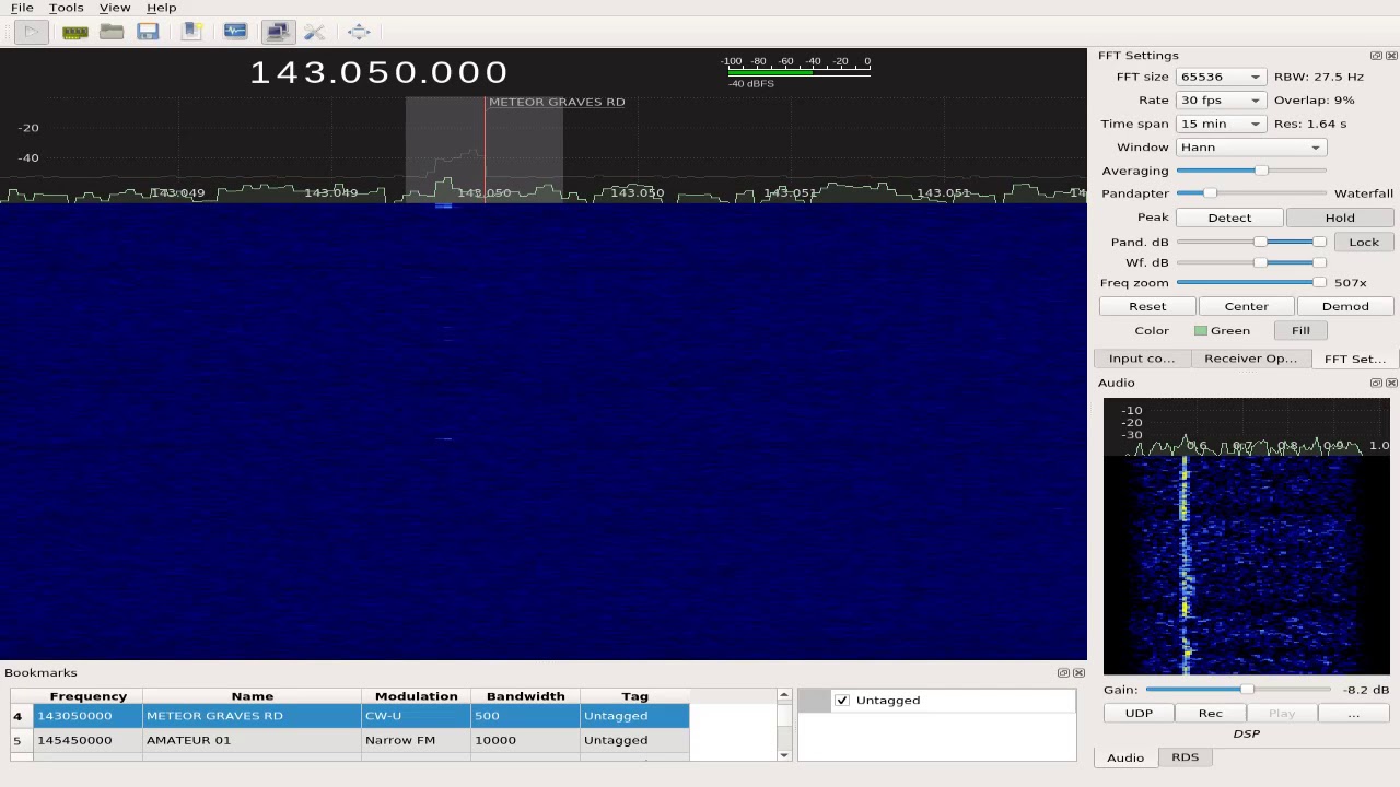 RECORDED HIGHLIGHT - 9H5TS LIVE!  GEMINIDS METEOR DETECTION VIA RADIO.
