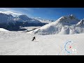 Paradiso: The best slope in St.Moritz Corviglia SkiArea towards the lake 4K