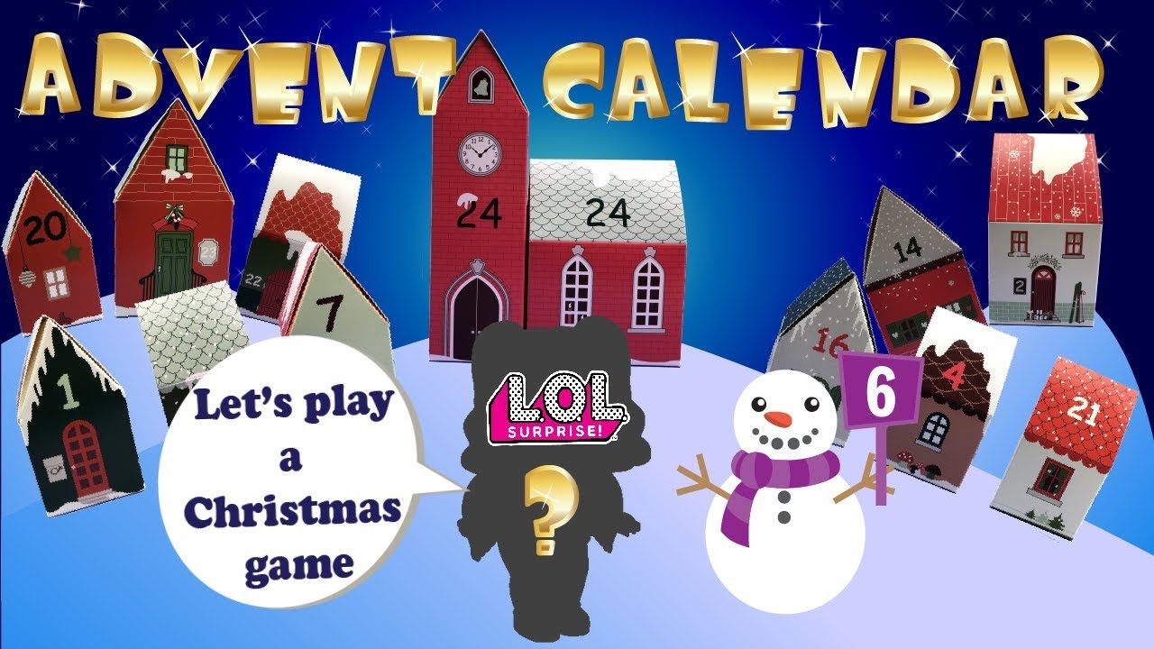 Christmas game with L.O.L Surprise dolls | DAY 6 |  Nea PlayTime Advent Calendar | Stop motion video