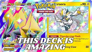 LIGHTNING EXECUTION! MEGA MANECTRIC &amp; ZERAORA Won’t Let THE ENEMY’S Guard Up! | Pokemon TCG Pocket