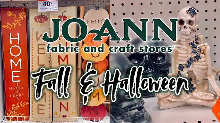 JOANN FALL & HALLOWEEN DECOR 2022 | JoAnn Fabrics Shop With Me Walkthrough