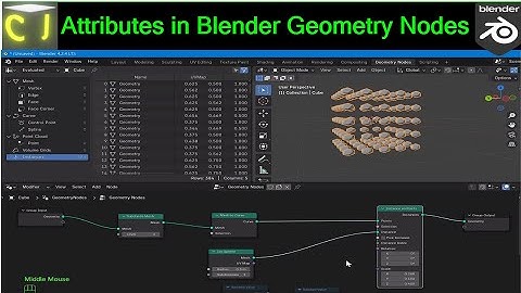 Attributes in Geometry Nodes in Blender