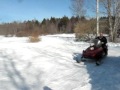 Skidoon in the yard  yamaha venture 500