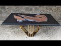 Black Pearl epoxy table - Woodworking projects - Resin art