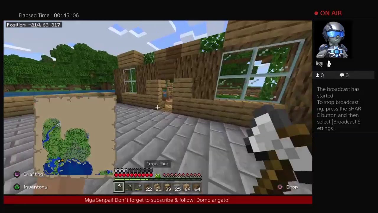 Playing minecraft with my friend - YouTube