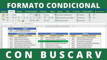 Como Resaltar en Formato condicional con BUSCARV