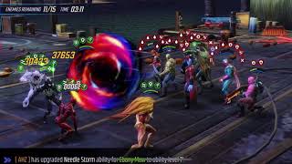 Symbiotes vs Sight for Sore Eyes (Vision boss) U7.5. Marvel Strike Force.