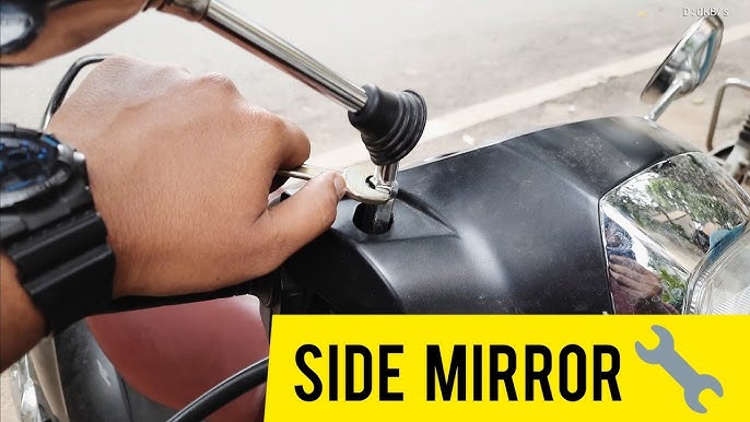 How to repair bike broken side mirror - How to repair broken side