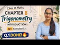 Ex 8.1 Q1 Class 10 Maths | Chapter 8 Trigonometry (Step-by-Step) 📘