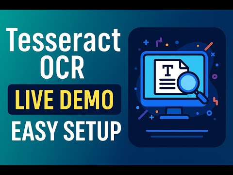 Tesseract OCR Tutorial for Beginners | Install, Setup & Live Demo with Sample Commands