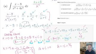 Math 125 Exam 2 Review (part 1d): Partial Fractions