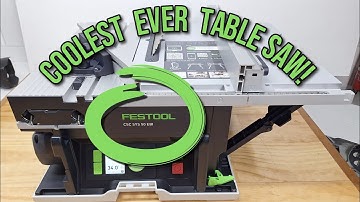 Festool Cordless Table Saw CSC SYS 50 EBI Review. Digital Jobsite Saw
