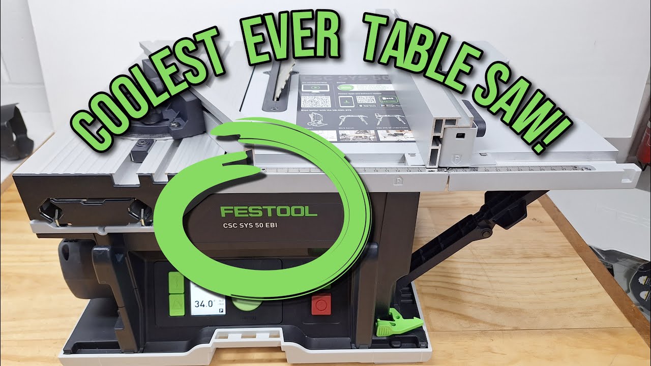 Festool Cordless Table Saw CSC SYS 50 EBI Review. Digital Jobsite Saw