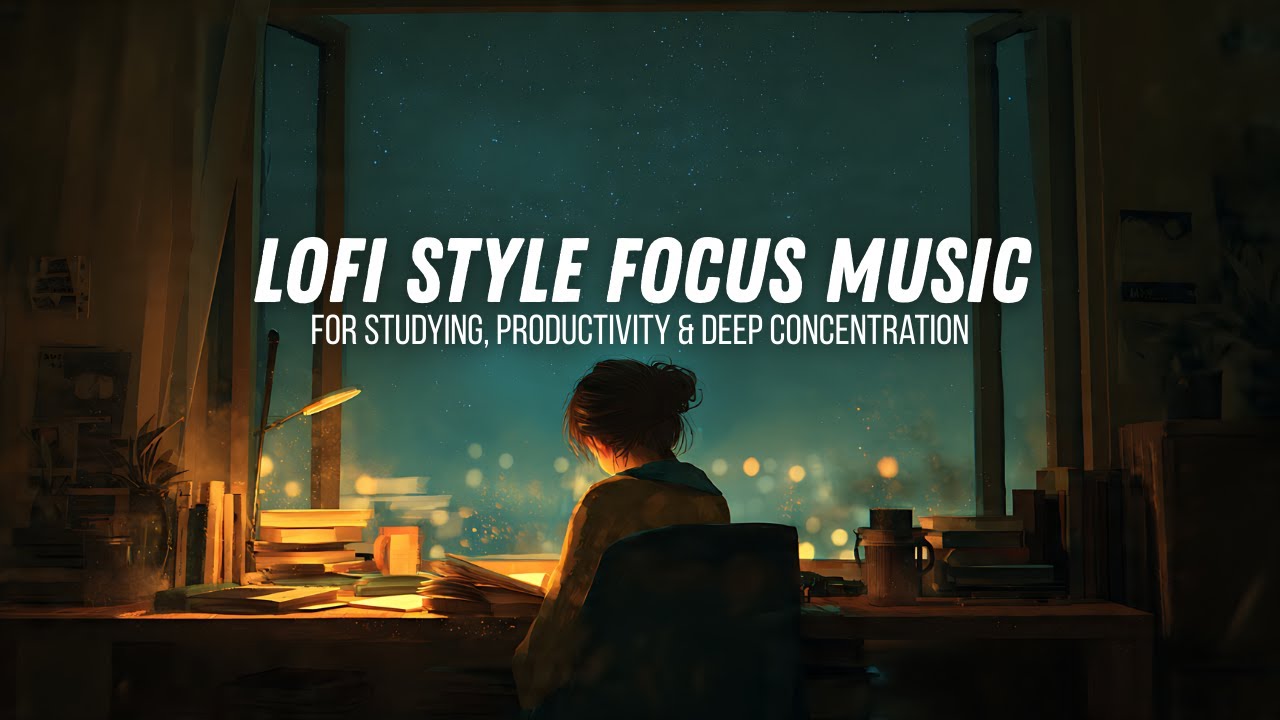1 Hour Late Night Lofi Study Music Calm Focus for Work & Concentration