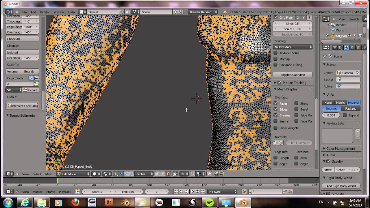 Editing 3D Scans with Blender 2.66 YouTube