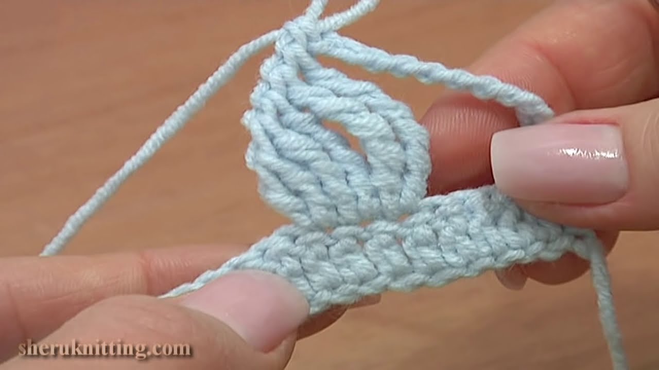 Crochet Complex Stitch Made Of Tall Stitches Tutorial 19 ...