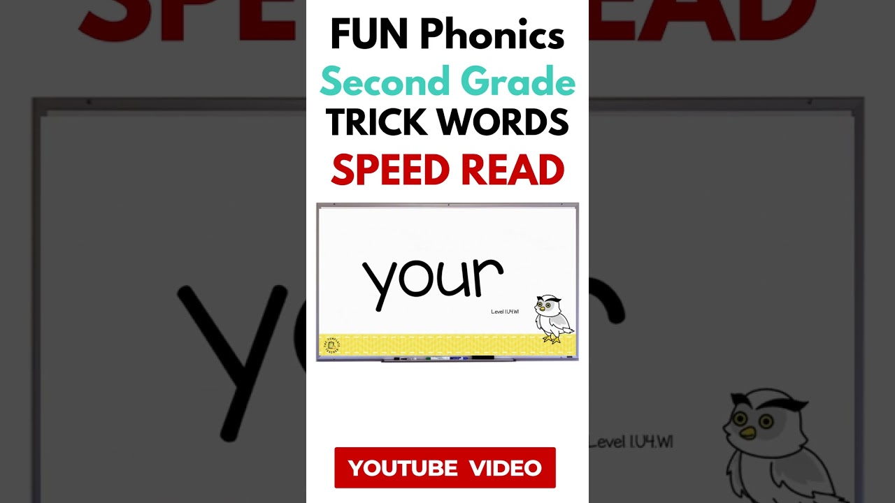 Second Grade Sight Word Speed Read Level 2 Trick Words