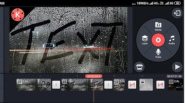 Kinemaster tutorial How to Foggy rainy text effect