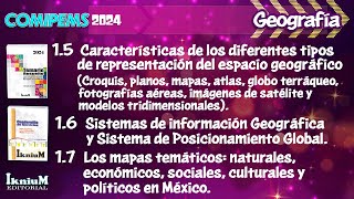 Geografía  Tema 1.5 al 1.7  IkniuM COMIPEMS 2024