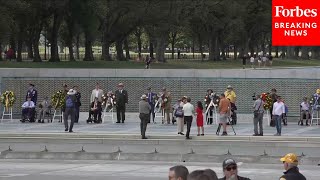 The 80th Anniversary Ceremony Of V-J Day Is Held At The National World War II Memorial