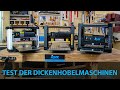 Test der dickenhobelmaschinen  igm werkzeuge and maschinen