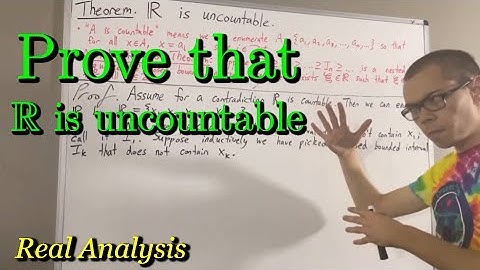 The set of real numbers is uncountable (Proof) [ILIEKMATHPHYSICS]