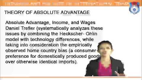 Theories And Policies Of International Trade