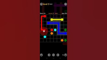 FLOW FREE game 8x8 level 3 solution