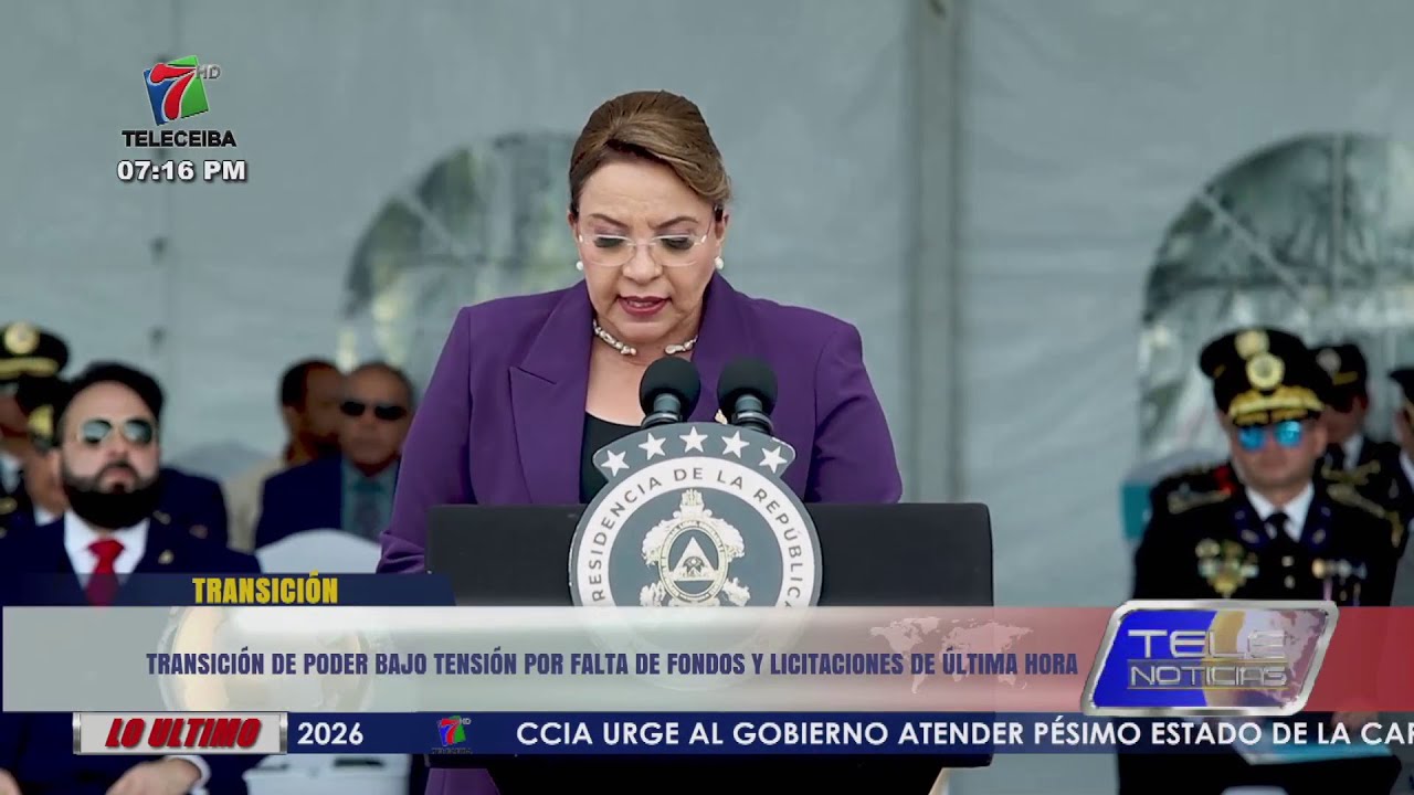 Transición de poder bajo tensión por falta de fondos y licitaciones de última hora