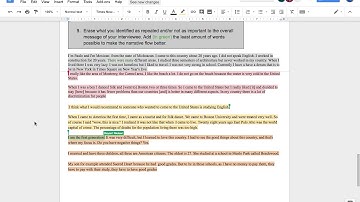 Example of Collaborative Writing in a Google Doc