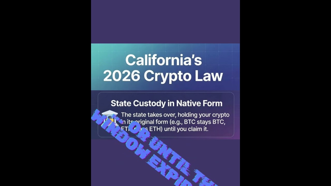 New 2026 California Law Impacts Dormant Crypto Exchange Accounts - What you need to know…