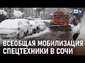 В Сочи устраняют последствия обильного снегопада