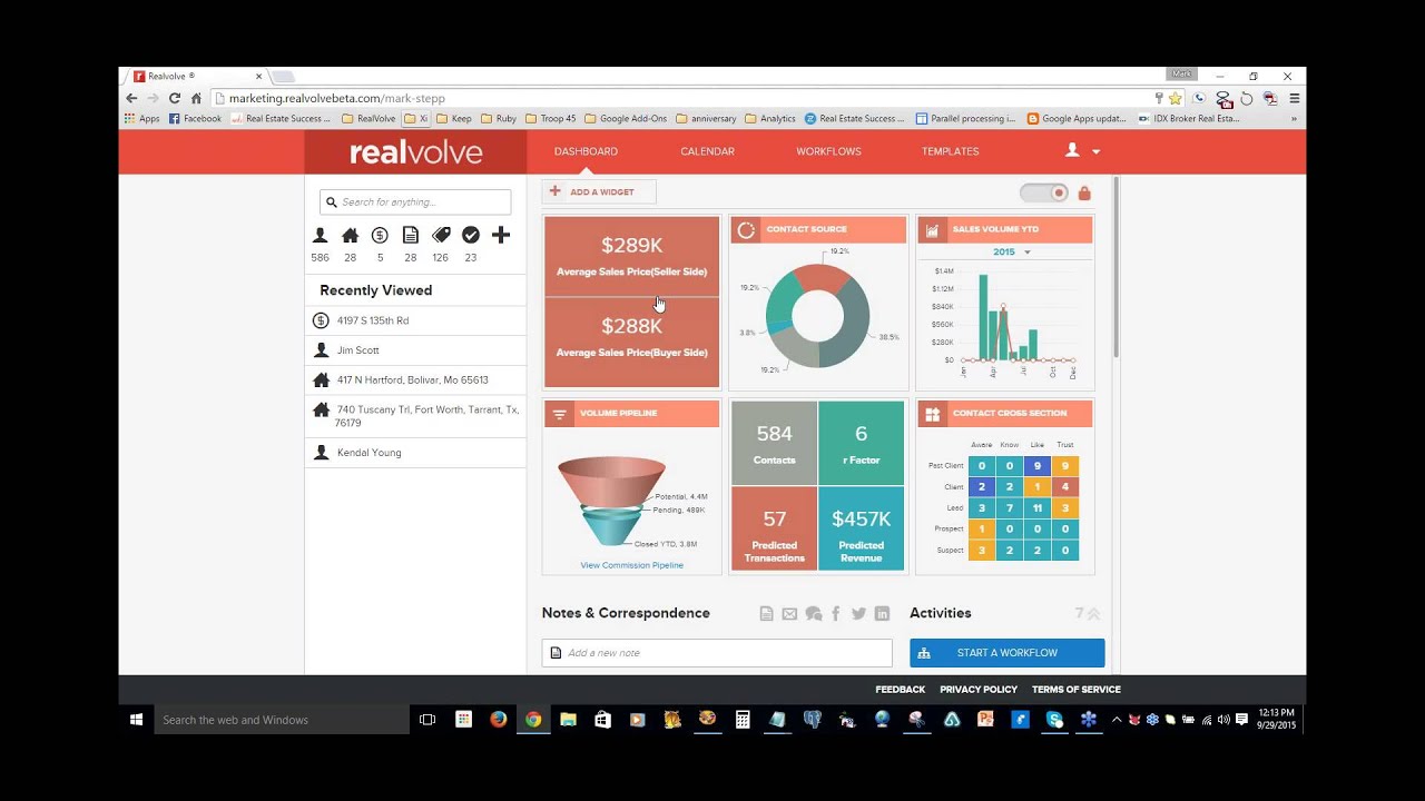 Realvolve CRM: Dashboard Overview - YouTube