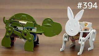 DIYペットうさぎとかめを組み立てる！ロボットウサギとロボットカメが対決！【玩具紹介】#394