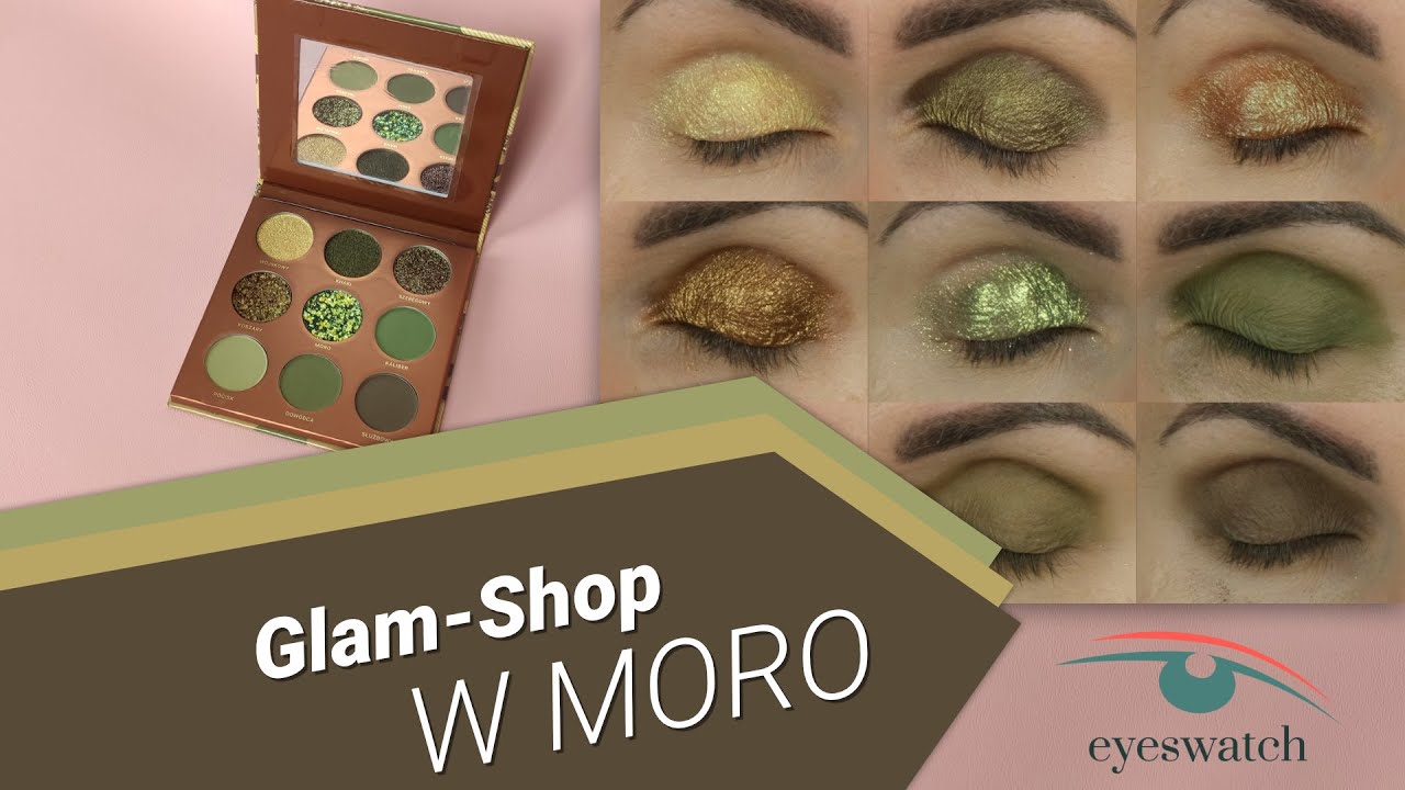 Glam-Shop: W Moro / CAMO eye-shadow palette - all swatches on eyelids! 😊