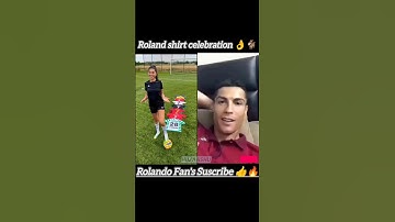 See this video Rolando 🙂|| Ronaldo Shirt celebration 👌🐐 #ronaldo #messi #football #shorts