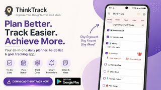 ThinkTrack Productivity App | Plan, Track & Achieve More #reminderapp #TaskManager #notepad #android screenshot 4