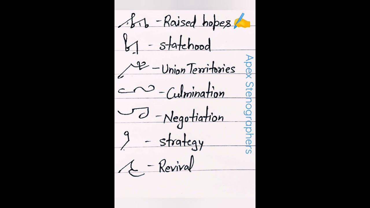 Advanced shorthand outlines Revision-17