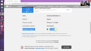 How to check iPhone Status [ blacklisted ,stolen, clean ] by A Click Here 2021