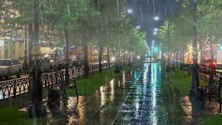 1 Hour Heavy Rain and Thunder Rain Sounds For Sleep, Relaxation, Relax, Meditation, Rain ASMR